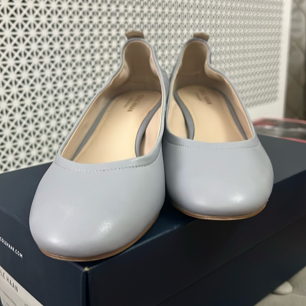 Cole Haan Aviana pump 
Zen blue leather